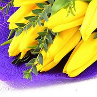 Сет 9 (желтые тюльпаны) - от 5 букетов!