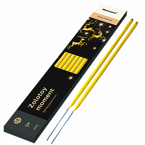 Бенгальские огни "Золотой момент" 210 мм  (6 шт.)